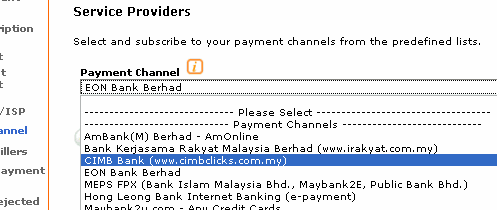 screen capture on Paybills malaysia